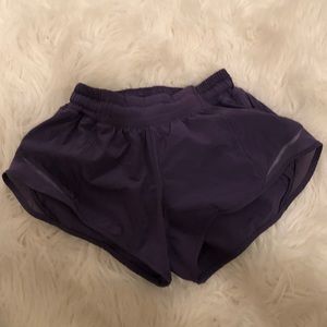 Purple lululemon shorts